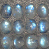 9x11 MM GORGEOUS RAINBOW MOONSTONE EACH PCS HAVE AMAZING FLASHY STRONG FIRE 15 PCS WEIGHT 63.00 CARRAT